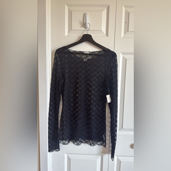 Free People Intimately Sheer Lace Long Sleeve - Picture 1 of 4
